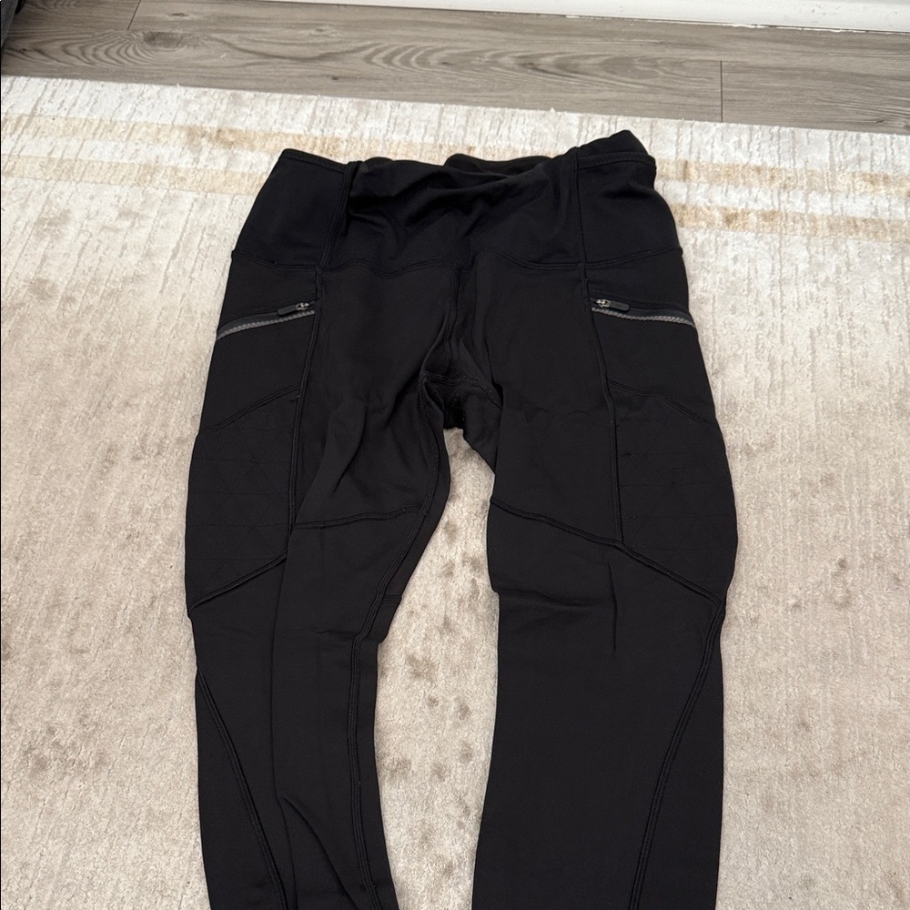 LULU LEMON leggings Athletic Zip-Pocket Leggings